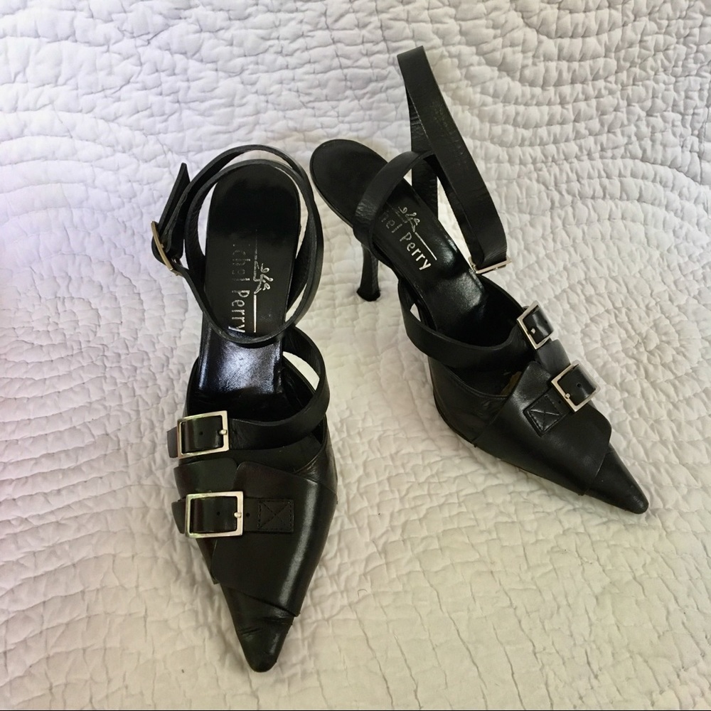 Michel Perry ankle wrap 90s heel